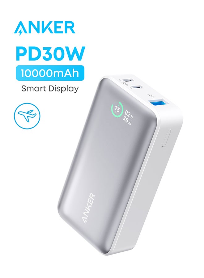 بنك الطاقة، بنك الطاقة 533 (PowerCore 30W)، شاحن محمول Power IQ 3.0 مع خرج PD 30W كحد أقصى، حزمة بطارية 10,000mAh لجهاز iPhone 17/16، سامسونج، هواوي، شاومي، ريدمي، فيفو، أوبو - Image 1